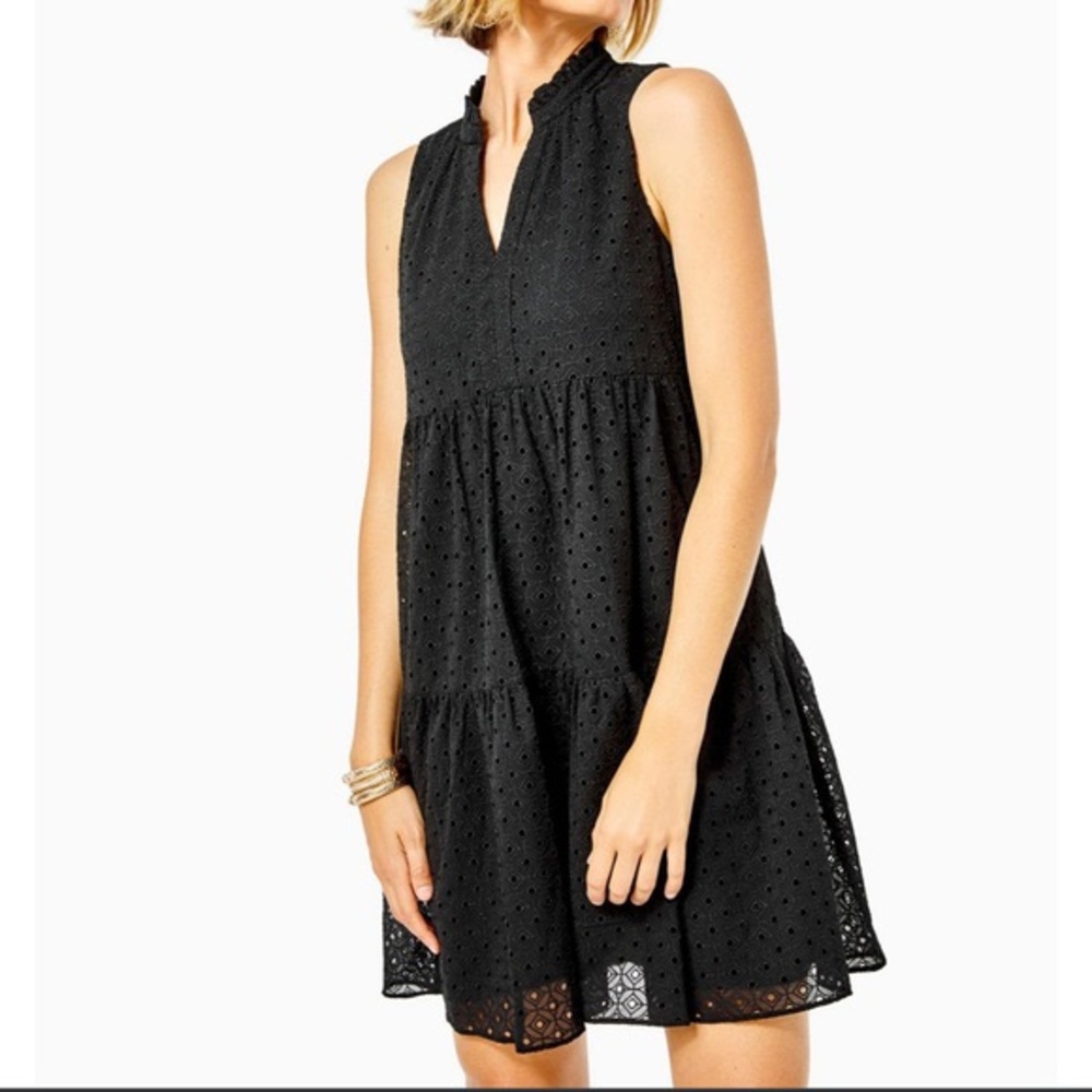 Lilly Pulitzer Black Eyelet Dress